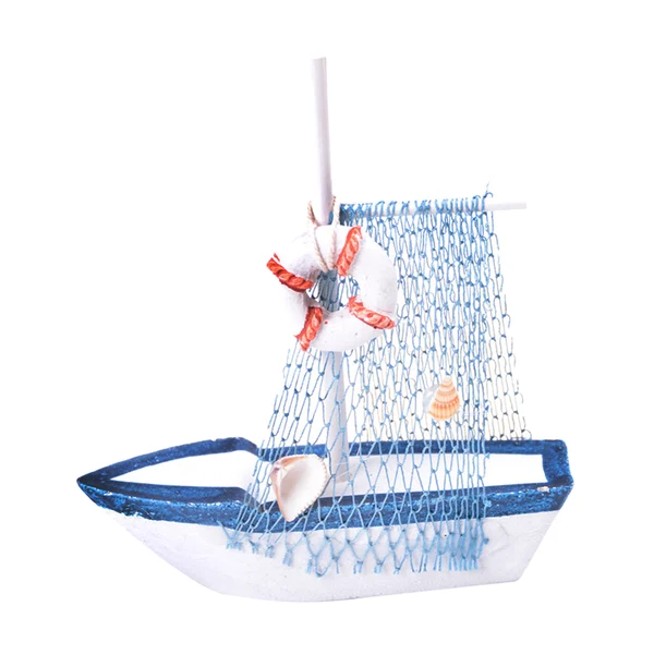 Unique Maxbell Retro Wooden Mediterranean Style Mini Sailing Boat Model Nautical Decor 2 Sustainable