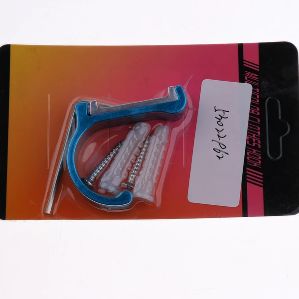 Recyclable Maxbell Space Aluminum Single Hook Wall Mounted Coat Clothes Robe Hanger Sky Blue Refined