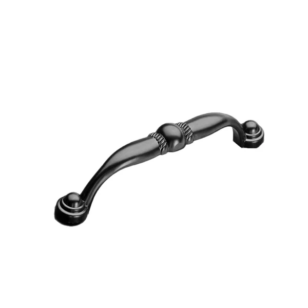 Artisan Maxbell Maxbell 96mm Black Furniture Pull Knob Zinc Alloy Drawer Cabinet Handle Bin Hardware Stylish