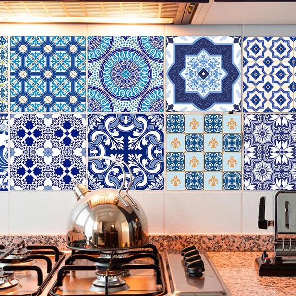 Artisan Maxbell 20 Pieces Mosaic Wall Tiles Stickers Kitchen Bathroom Tile Decals 4 15x15cm Quality