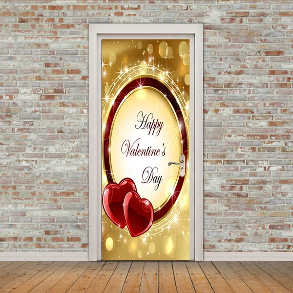 Fine Crafted Maxbell 3D Valentine's Day Series Stickers Door Wall Fridge Decals Mural Art Decor Q Unique