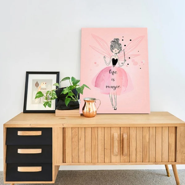 Exclusive Maxbell Modern Canvas Oil Painting Picture Wall Art Hanging Decor Lovely fairy M First-Class