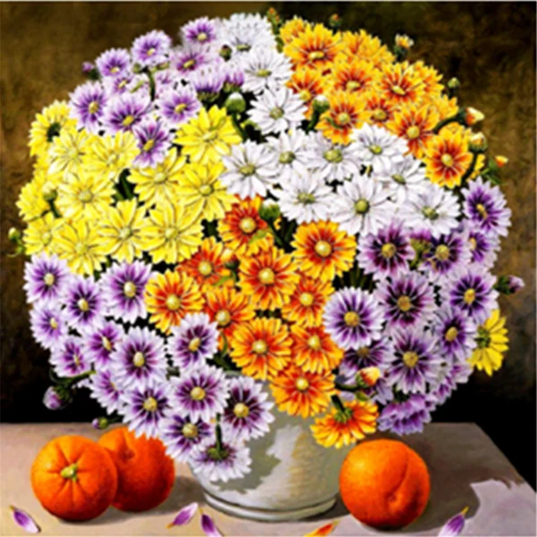 Optimized Maxbell 5D DIY Diamond Paintings Embroidery Cross Craft Stitch Colorful Flower Environmentally Friendly