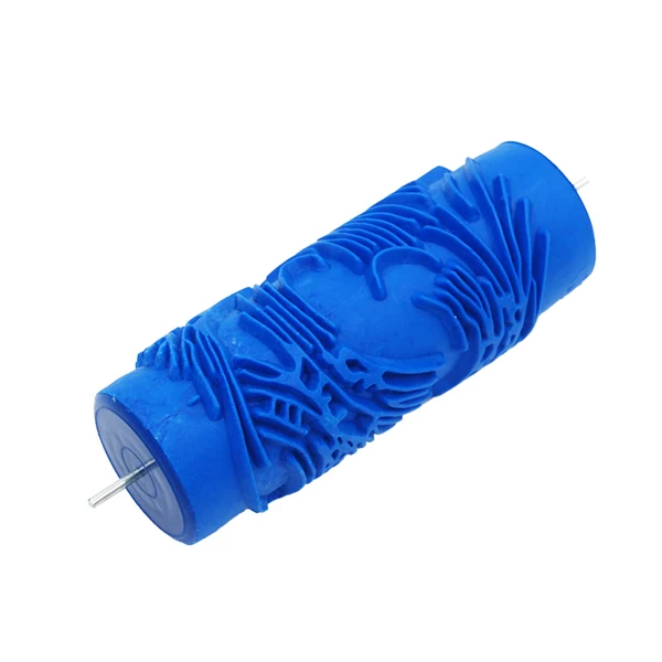 Breathable Maxbell 5inch Wall Painting Decor Rubber Printing Roller DIY Paint Brush Blue 021Y Detailed