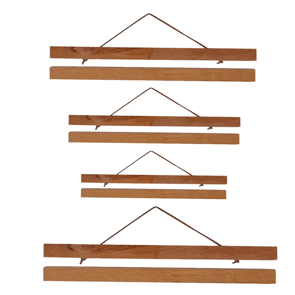 Innovative Maxbell Magnet Wooden Picture Frame DIY Photo Poster Painting Hanger 21cm Teak Wood First-Class