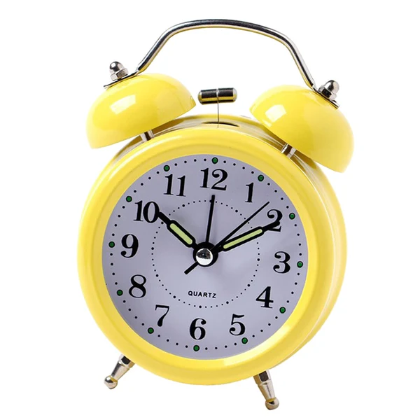 Outstanding Maxbell Digital 3D Twin Bell Clock Chime Clock Loud Alarm Clock Battery Power 3inch Yellow Refined