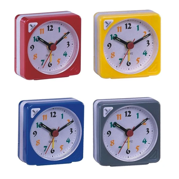 Next-Generation Mini Travel Clock Gradient Sound Desk Alarm Clock Snooze Nightlight Yellow Environmentally Friendly