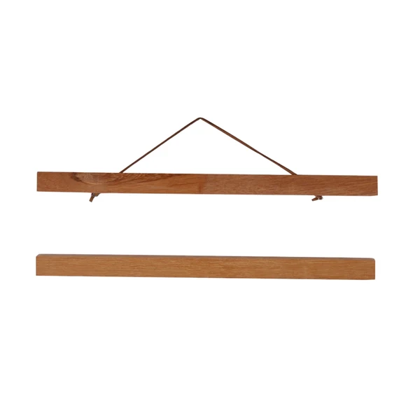Sophisticated Maxbell Magnet Wooden Picture Frame DIY Photo Poster Painting Hanger 50cm Teak Wood Smart