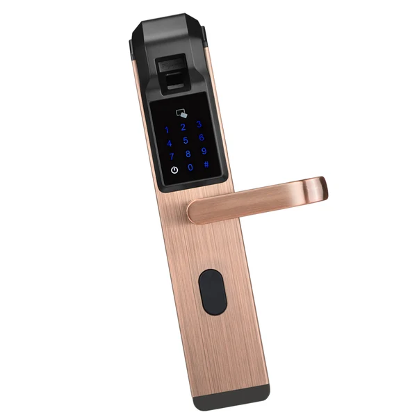Refined Maxbell Electronic Smart Door Biometric Fingerprint Touch Password Lock Red Bronze Secure