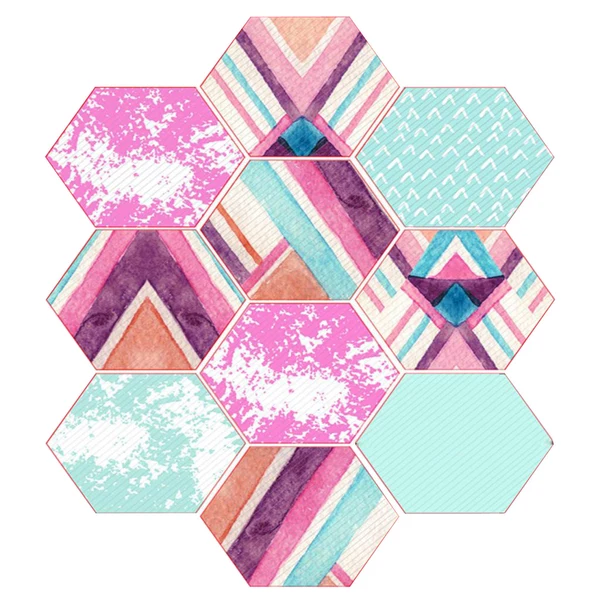 Fine Crafted Maxbell 10x Adhesive Hexagon Wall Tile Floor Wall Paper Sticker Home Decor 1 Top-Quality