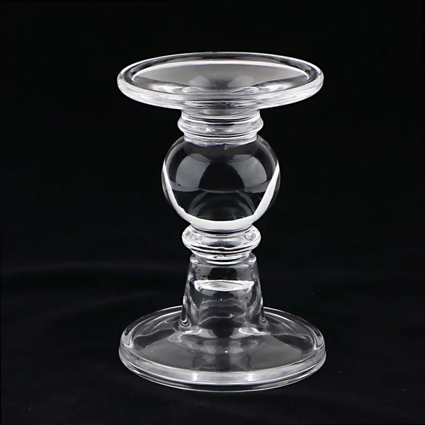 Functional Glass Clear Taper Votive Candle Tealight Holder Candelabra Candlestick 5inch Smart