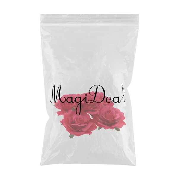 User-Friendly Maxbell 5pcs Artificial Silk Rose Flower Heads DIY Bouquet Wedding Decor Red Natural