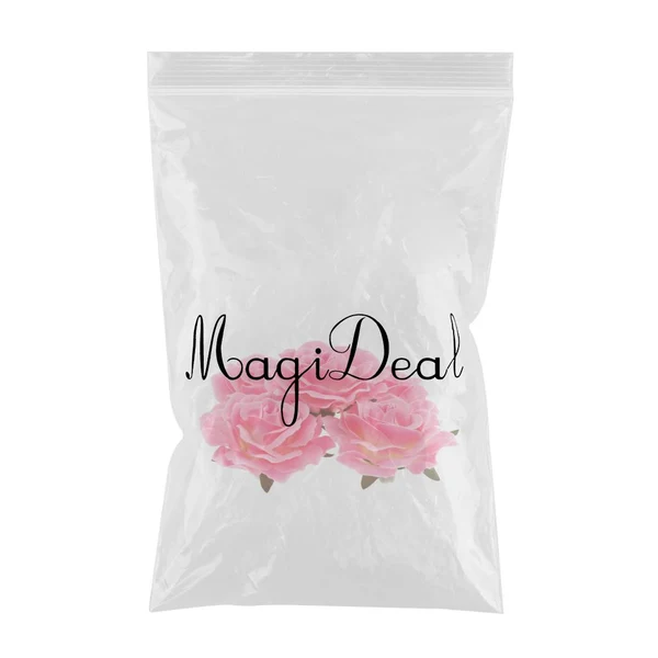 Stylish Maxbell 5pcs Artificial Silk Rose Flower Heads DIY Bouquet Wedding Decor Pink Top-Quality