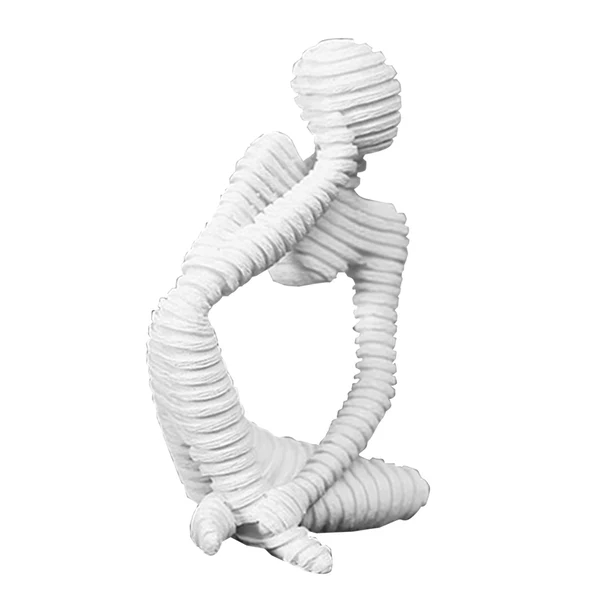 Contemporary Maxbell Creative White Sandstone People Figurines Statue Shelf Sculpture Table Stand B Consistent