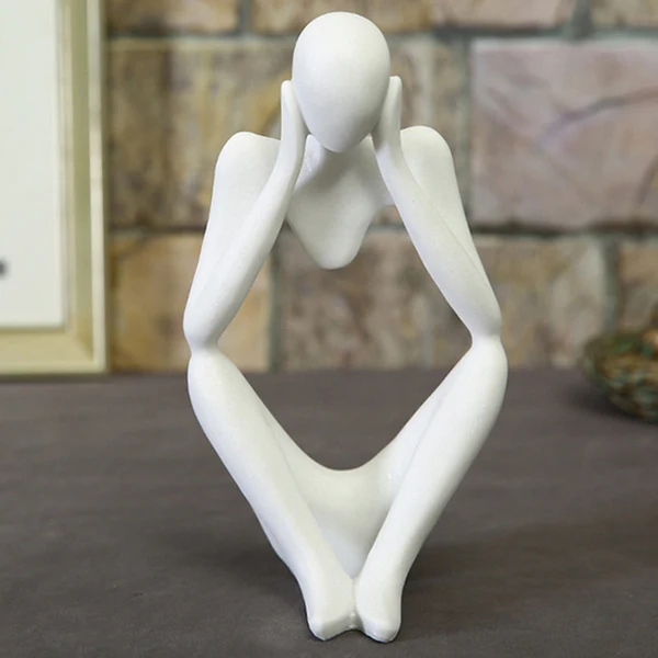 Healthy Maxbell Maxbell Abstract White Sandstone Human Figurines Statue Sculpture Home Decor 2 Optimized