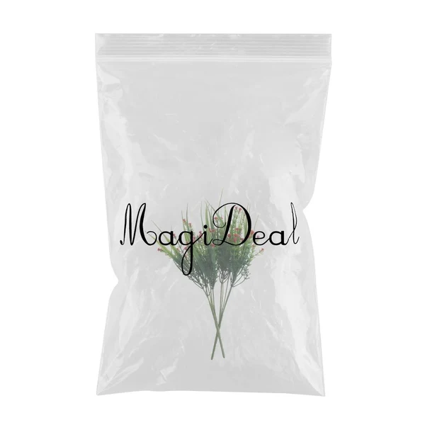 Fine Maxbell Babysbreath Flowers Branch with Green Leaves Wedding Arrangement Decor Red Original