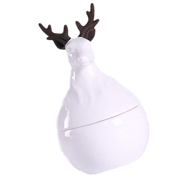 Healthy Maxbell Antlers Portable Home Kitchen Storage Container Jar with Lid for Coffee Tea Optimized