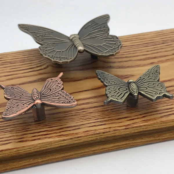 Classic Maxbell Antique Butterfly Door Cabinet Drawer Cupboard Wardrobe Pull Handle Bronze_L Carefully Designed
