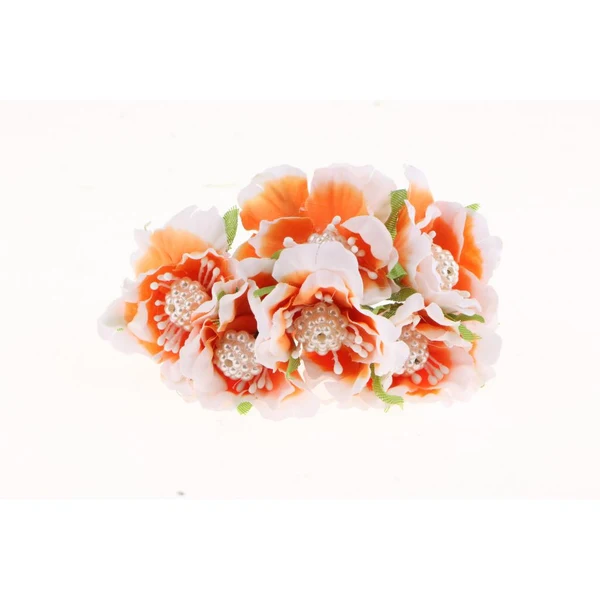 Refined Maxbell 60pcs DIY Pearl Jewelry Garland Flowers Hanging Floral Wall Orange Long-Lasting