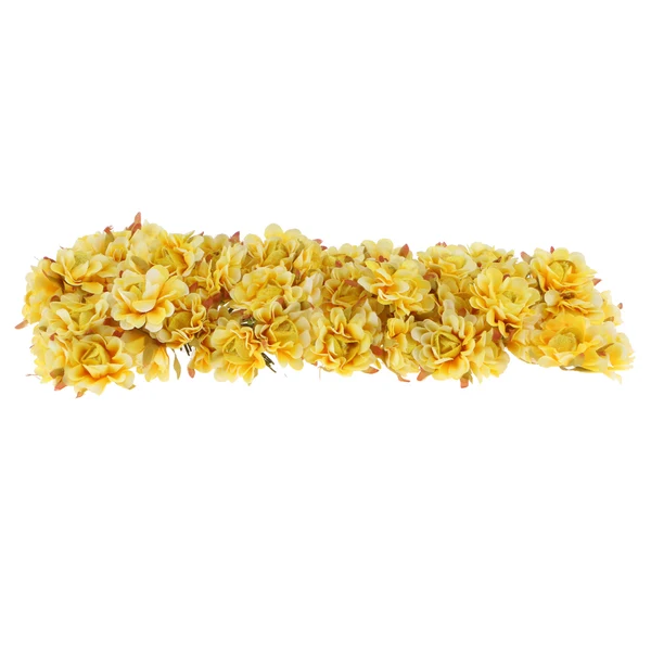 Relaxed Maxbell 60x Wire Silk Plum Blossom Flowers Wedding Hair Clip Wreath DIY Yellow Dependable
