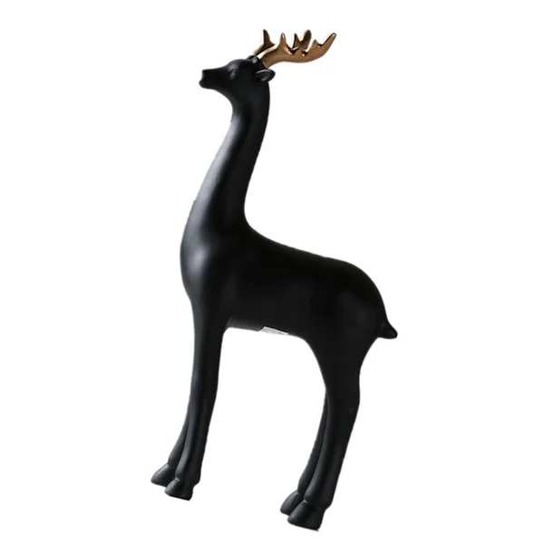 Trendy Maxbell Resin Deer Reindeer Figurine Sculpture Statue Carden Lawn Grassland Decor B Professional