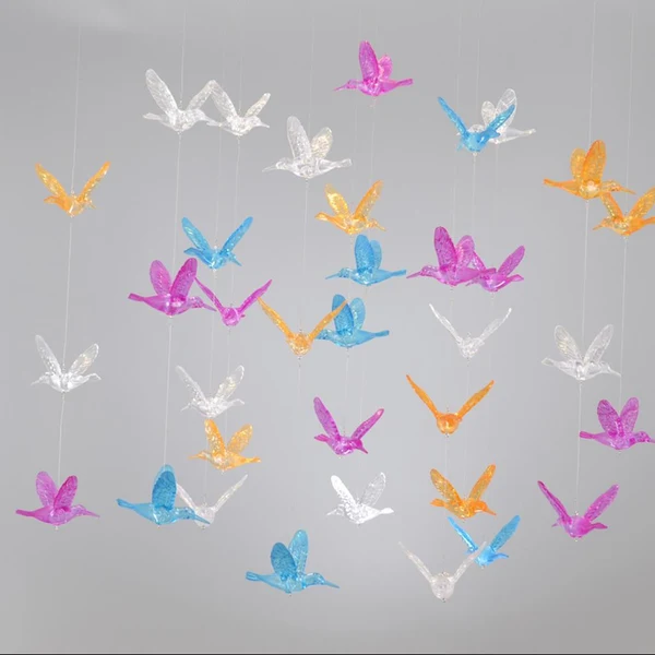 Powerful Maxbell Maxbell Assorted Wall Hanging Humming Birds Figurine Decoration Ornament Light Blue Lightweight
