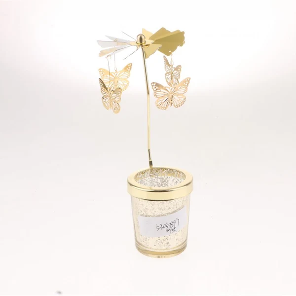 Exceptional Maxbell Romantic Rotating Candle Holder Stand Spining Tealight Candlestick Butterfly Pure