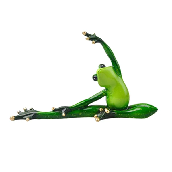 World-Class Maxbell Resin Creative 3D Craft Frog Figurine Office Desk Car Dashboard Onament a Clean