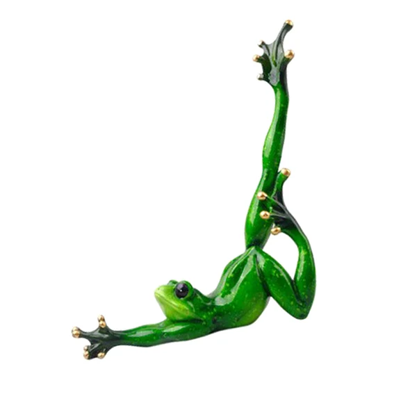 Efficient Maxbell Resin Creative 3D Craft Frog Figurine Office Desk Car Dashboard Onament d Breathable