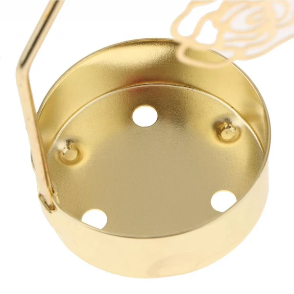 Flexible Maxbell Maxbell Christmas Decor Rotating Candle Tea Light Holder Candlestick Gold Rose Unique