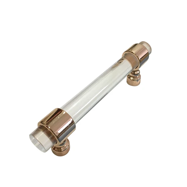 Practical Maxbell Acrylic Connecting Rod Bar for Door Handle Drawer Pull Knob Rose Gold 120mm Luxury