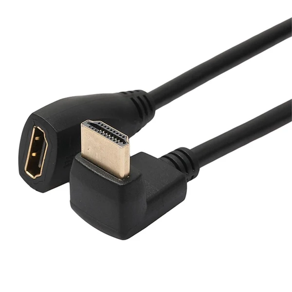 Dependable Maxbell High Speed HDMI Extension Cable A Female to 90Degree Up Angle A Male Cable Green
