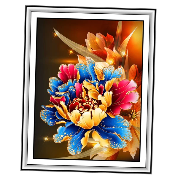 High-Grade Maxbell 5D Diamante Diamond Painting Colorful Peony Cross Stitch Handcraft Decor 1 Recyclable