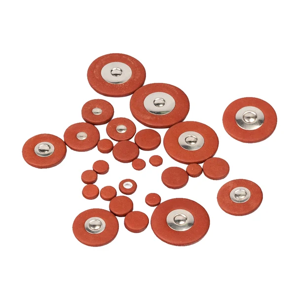 Enhanced Maxbell 1 Set 27 Pcs Soprano Saxophone Sax Leather Pads for Wind Instrument Parts Comfortable