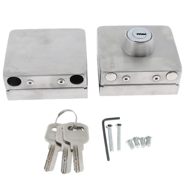 High-Quality Maxbell Stainless Steel Double Glass Door Sliding Door Lock No Punching Easy to Install 10mm-12mm Innovative
