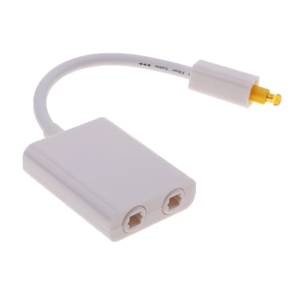 Refined Maxbell Toslink Digital Optic Adapter Splitter Fiber Audio Cable 1 In 2Out Premium