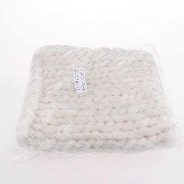 Excellent Maxbell Newborn Baby Kids Photography Props Photo Braid Knitting Wool Blanket White Enhanced