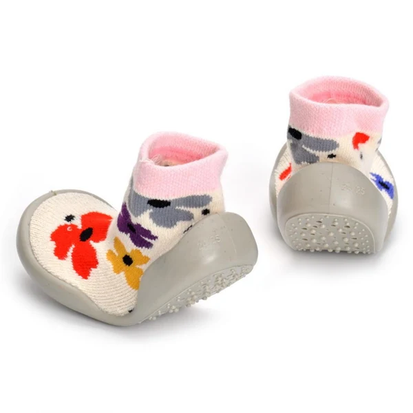 Powerful New Newborn Warm Girs Boys Anti-slip Socks Shoes Sock Crib Warm 14CM Flower Certified