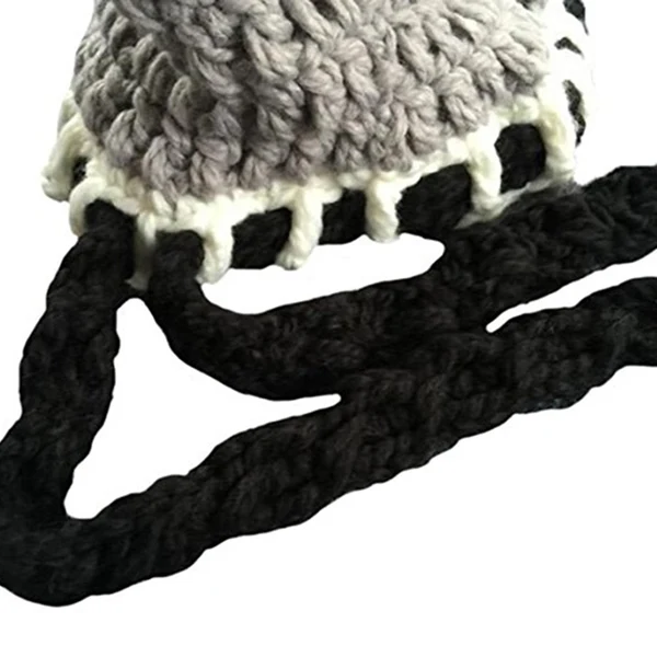 Verified Maxbell Winter Kids Hat Crochet Knitted Caps Coif Hood Scarf Earflap Beanies Grey High-Quality