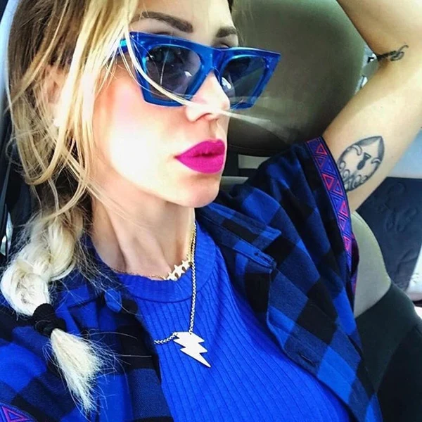 Secure Maxbell Retro Cat eye Women Man Sunglasses Male Female Eyewear UV400 Silver Efficient