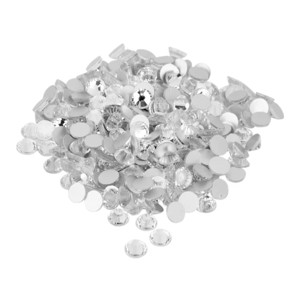 Convenient Maxbell 1400pcs Ss 8 Glass Crystal Round Flat Back Rhinestones Gems White Acrylic High-Grade