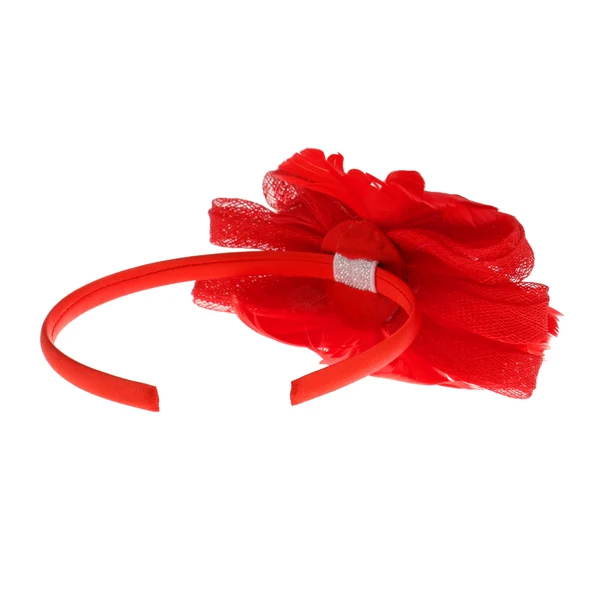 Exceptional Maxbell Womens Fascinator Hat Headband Feather Cocktail Wedding Party Headpiece Red Advanced