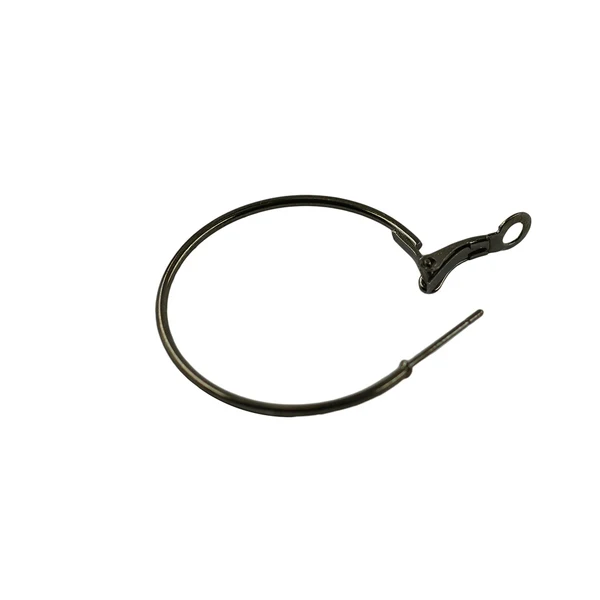 Classic Maxbell 20pcs 50mm Round Beading Hoop Loop Leverback Earring Findings Metallic Black Top-Quality
