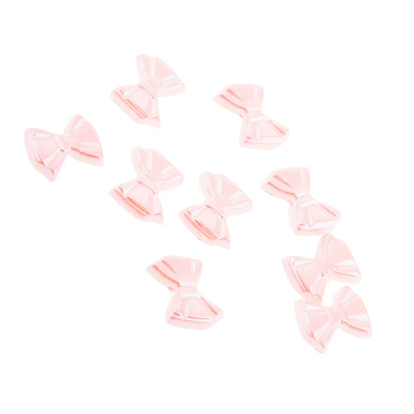 Trendy Maxbell 1000 Pieces Embellishment Bow Resin Flatback Hair Jewelry Making Pink Durable