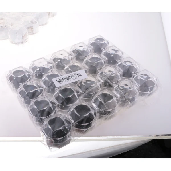 Enhanced Maxbell 20 Pieces Acrylic Ring Earring Jewelry Storage Box Display Gift Case Black High-Grade