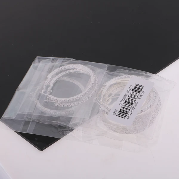 Solid Maxbell Women Girls Crystal Alloy Smooth Big Large Round Hoop Earrings Silver - 40mm First-Class