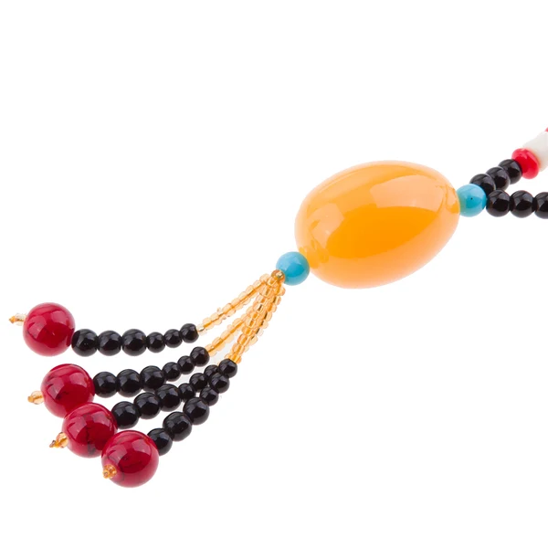 First-Class Maxbell Vintage Ethnic Tassel Beads Sweater Chain Pendant Necklace Gift Light Yellow Verified