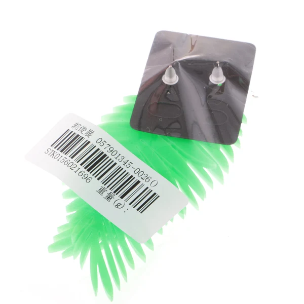 High-Grade Maxbell Acrylic Nightclub Exaggerated Earring Long Leaf Shape Earstuds Jewelry green Crafted