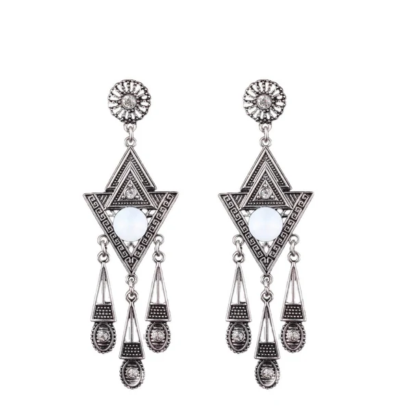 Safe Maxbell Women's Bohemian Vintage Triangle Tassel Dangle Drop Earrings Ear Studs Elite