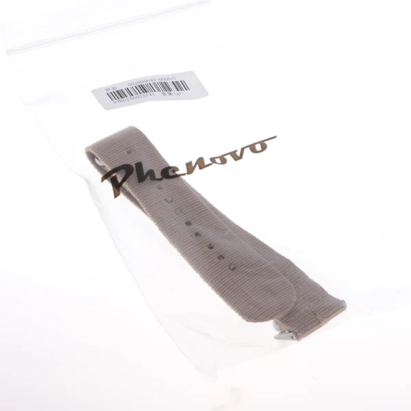 Contemporary Maxbell Woven Nylon Watch Strap Wristwatch Band Stainless Steel Buckle Khaki 22mm Enhanced